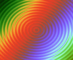 Rainbow ripple background