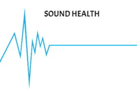 blue line Sound Health logo